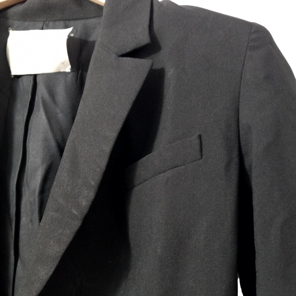 A.L.C. Black Lightweight Wool Mohair Silk Blend Suiting Blazer Size 2 EUC - Picture 3 of 6
